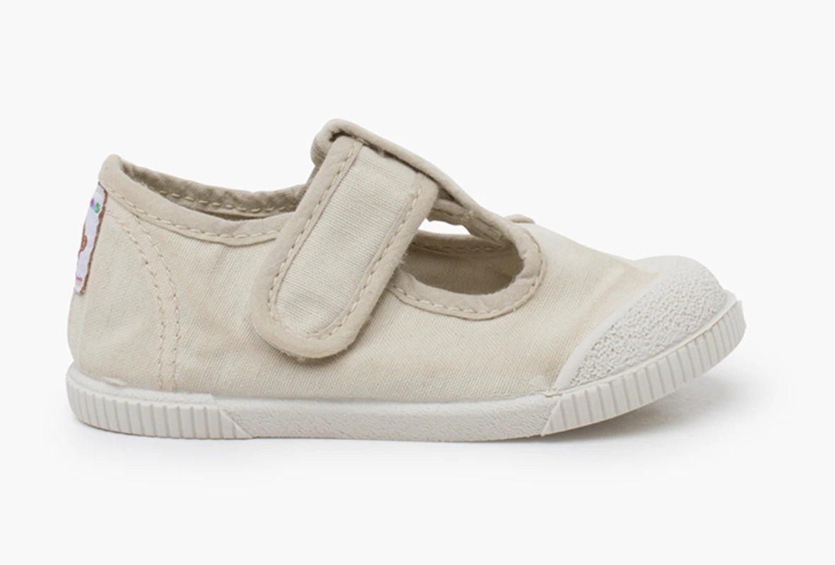 Barefoot Canvas T-Bar Shoes with Reinforced Toe