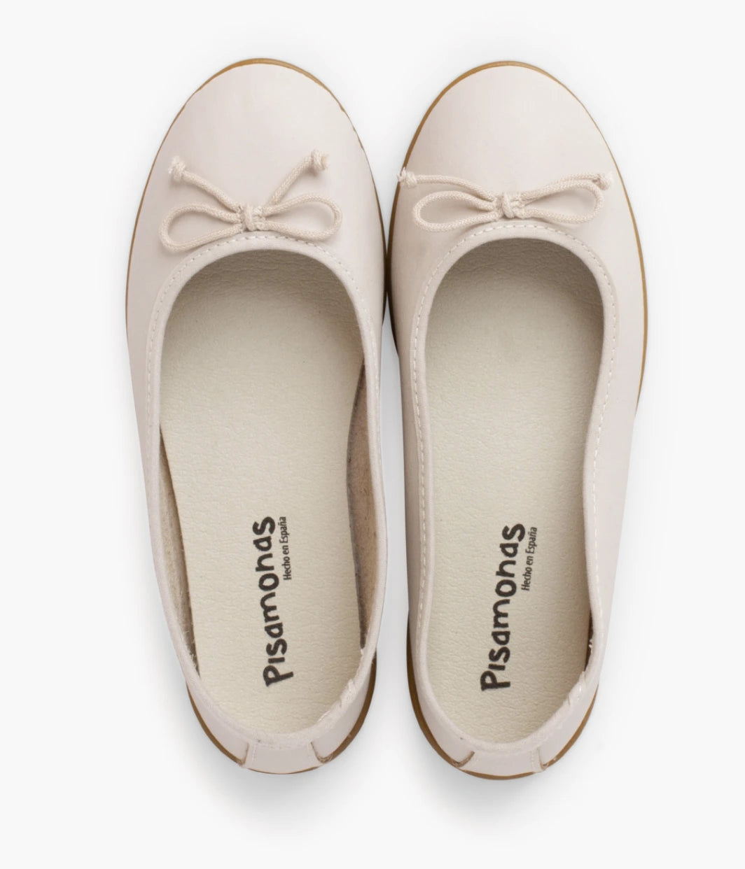 Pisamonas Washable Microfiber Ballet Flats with Bow