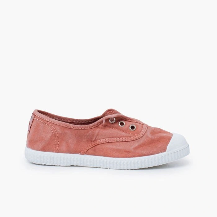 Worn-Effect_Laceless_Canvas_Trainers-terracotta