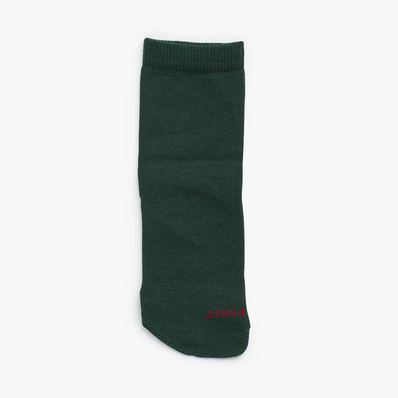 Dark green sock on a white background