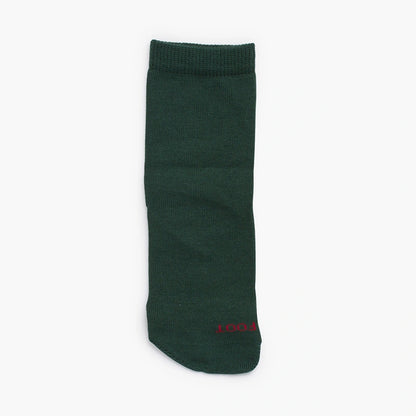 Dark green sock on a white background
