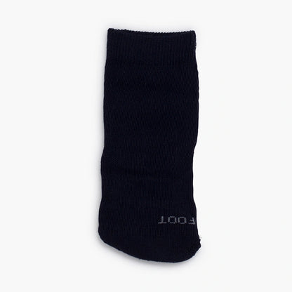 Navy blue sock on a white background