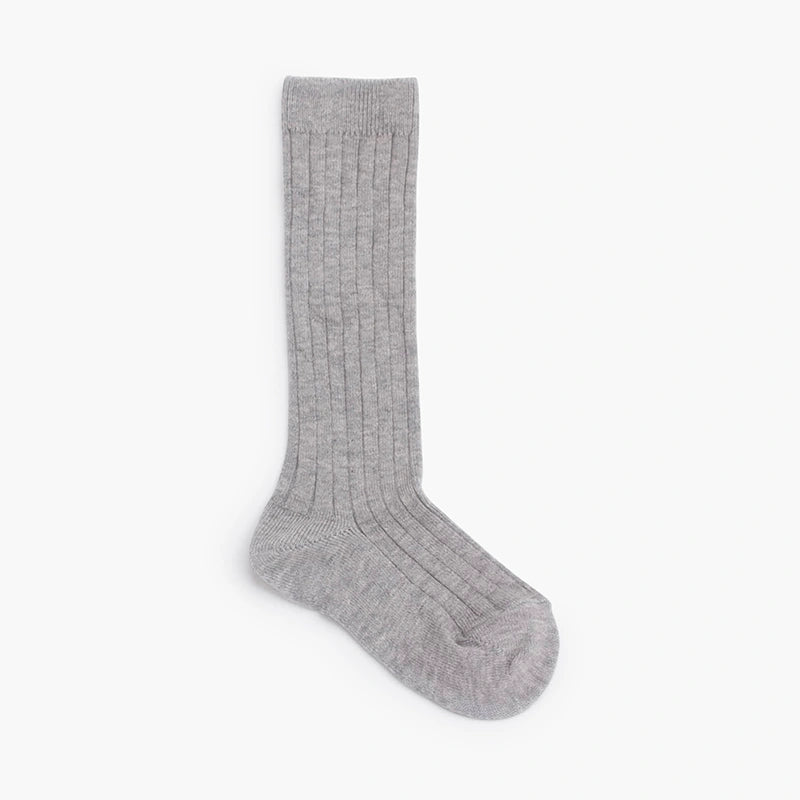 Condor Ribbed Cotton Knee-High Socks