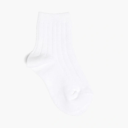 White sock on a white background