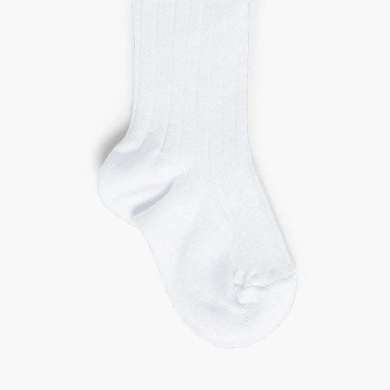 White sock on a light gray background