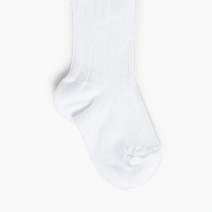 White sock on a light gray background