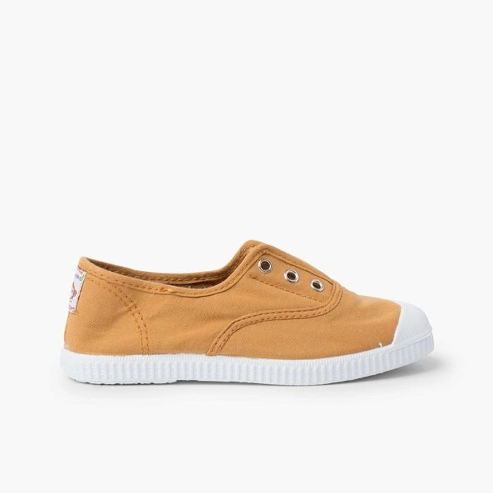 Laceless_Canvas_Trainers_with_Rubber_Toe_Cap-ochre