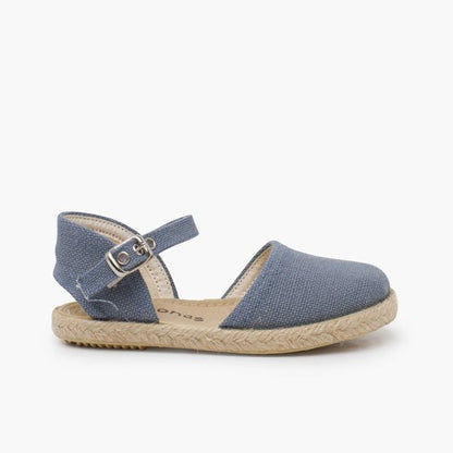 LinenEspardrilleswithflatsoleandbuclefastening-blue-01