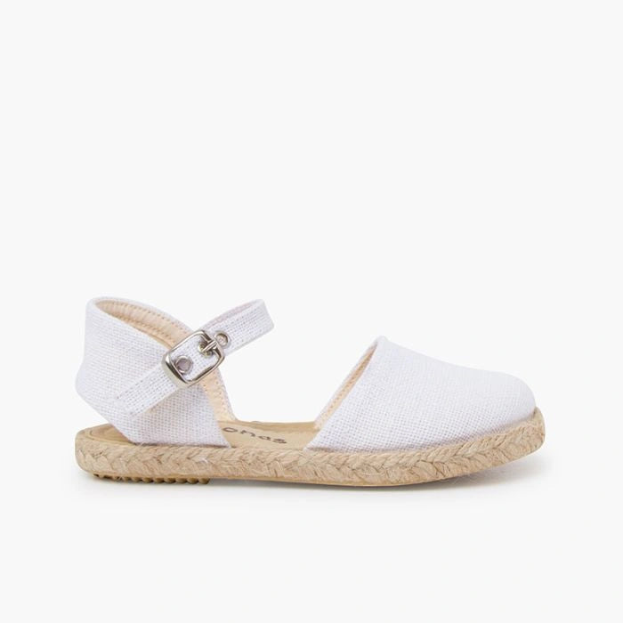 Linen_Espardrilles_with_flat_sole_and_bucle_fastening-white