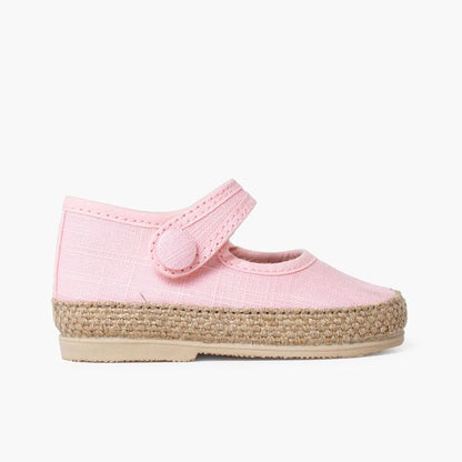 Linen_and_Jute_Baby_Mary_Jane_Shoes_with_Button-pink