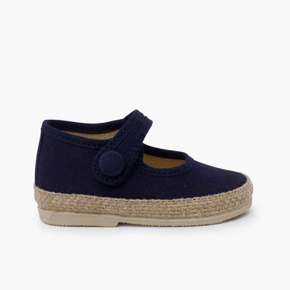 LinenandJuteBabyMaryJaneShoeswithButton-navy-blue-01