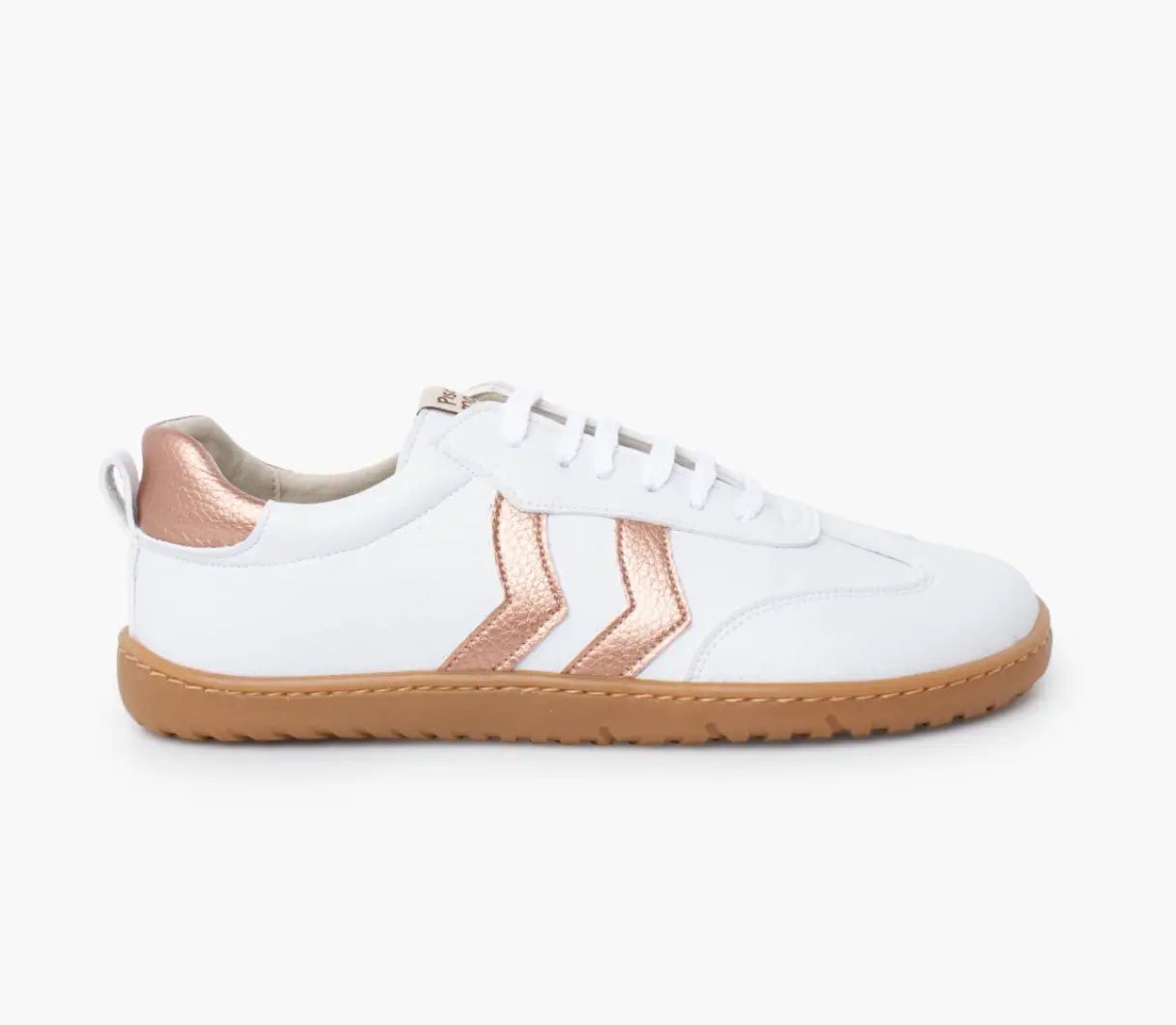 Pisamonas Barefoot White Sneakers with Side Stripes for Kids and Adults