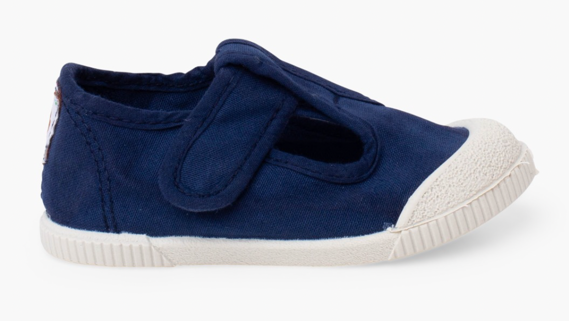 Barefoot Canvas T-Bar Shoes with Reinforced Toe