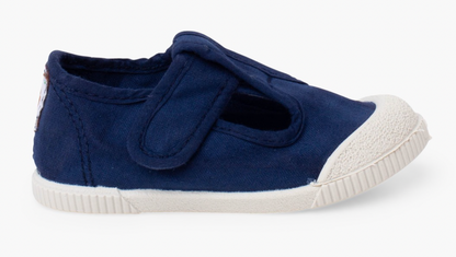 Barefoot Canvas T-Bar Shoes with Reinforced Toe