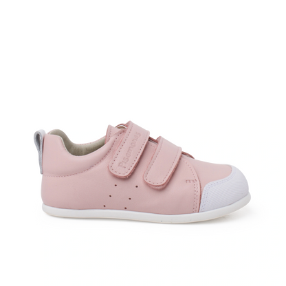 Soft Leather Trainers with double Hook-and-Loop Fastener